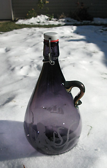 bottle outside